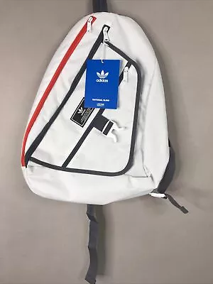 Adidas Ori National Sling Backpack 915CU White/Onyx Grey/Royal Blue #GC1198 • $35