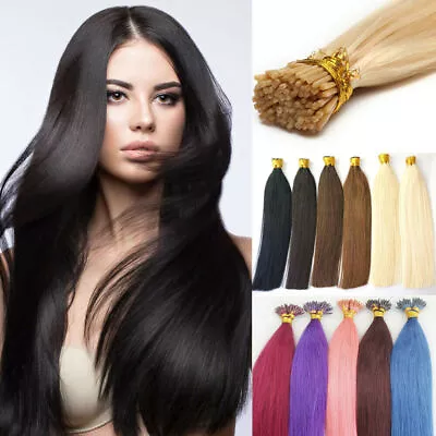Pre Bonded Stick I-Tip Hair Extensions Keratin Tip Remy Russian Human Hair 1g/s • $78