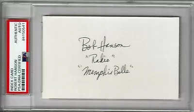 Robert Hanson Signed Index Card Psa Dna 84150541 (d) Wwii Memphis Belle Radio • $99.95