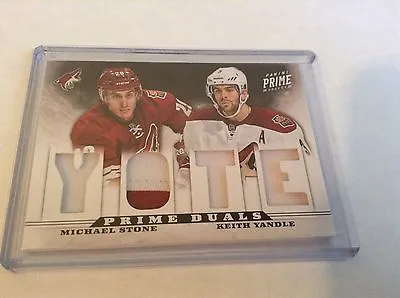 12-13 2012-13 Prime Michael Stone Keith Yandle Duals Patch /25 34 Coyotes • $24.99
