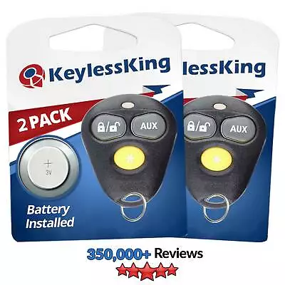 2 Fits Dei Viper 3 Button Yellow Keyless Entry Remote Key Fob EZSDEI474V 473V • $31.45