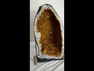 $904.58 • Buy Citrine Church Crystal Cathedral Geode Tower - Giant Cave - Great Color