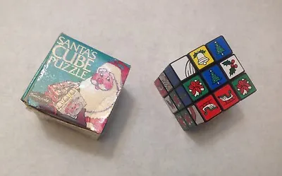 Vintage Santa's Rubiks Cube Puzzle Toy Rubix Cube • $49.99