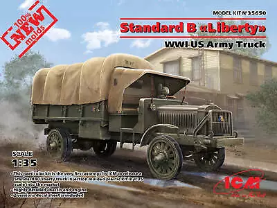 ICM 1/35 Scale Standard B Liberty WWI US Army Truck Kit #35650 • $48.99