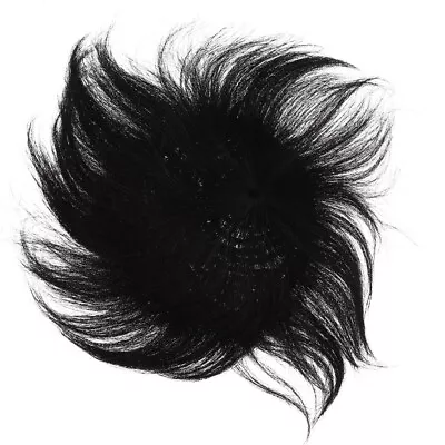 Mens Hair Toupee Black Men Hair Piece Wigs Human Hair Toupee • £20.68