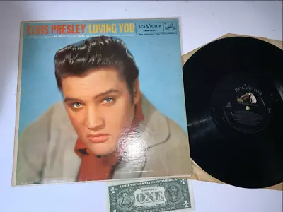 Elvis Presley  LOVING YOU  1957 LPM-1515 1st Press Mono  LONG PLAY  Label • $22.99