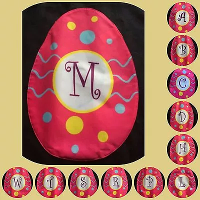 Holiday Easter Egg Small Garden Flag Pink Gift Spring Monogrammed Personalized • $6.99