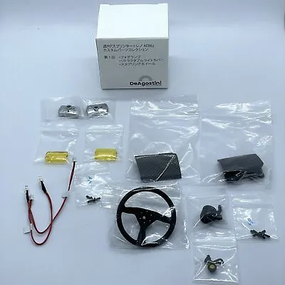 DeAGOSTINI 1/8 TOYOTA AE86 TRUENO CUSTOM PARTS #1 Steering Wheel Bucket Seats • $680.45