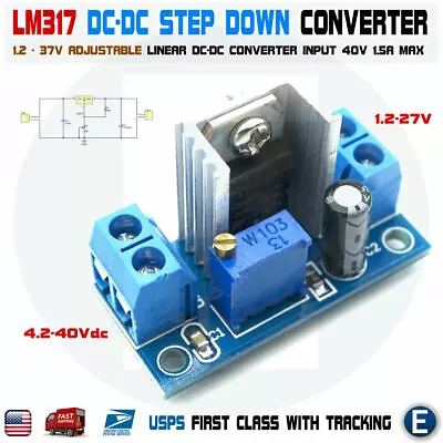 LM317 DC-DC Converter Adjustable Linear Regulator Step Down Circuit Board Power • $1.25