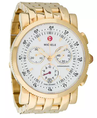 Ladies' 18K Yellow Gold-plated Stainless Steel MICHELE Sport Sail Watch  • $795