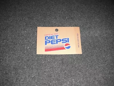 Caffeine Free Diet Pepsi Version 1 Vending Machine Label Refrigerator Magnet • $1