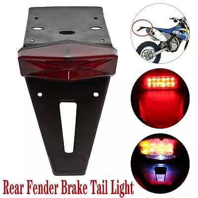 Motorcycle Dirt Enduro Bike LED Rear Fender Brake Tail Light Turn Signal Offroad • $9.99