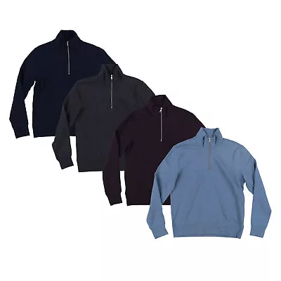 The Men's Store Bloomingdale's Mens Sweatshirt Half-Zip Fleece Pullover S M L Xl • $39.99