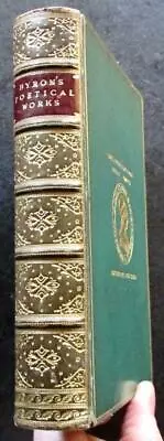 £125 • Buy LORD BYRON Poetical Works ILLUSTRATED EDITION Bickers Full Leather Prize Binding