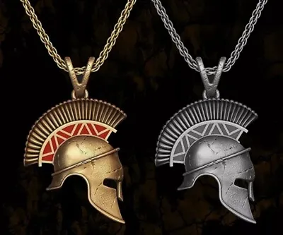 £3.99 • Buy Mens-womens Gift Trojan Spartan Roman Greek Warrior Ska Necklace War Pendant-3D