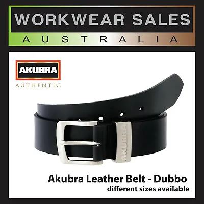 Akubra Leather Belt - DUBBO - Australian Made - Acubra - Akubra Hat Genuine • $64.75