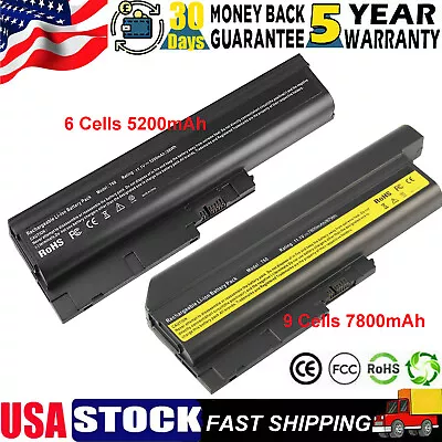 6/9Cells Battery For IBM Lenovo Thinkpad T60 T60p T61 R60 R61 R500 T500 SL500 • $16.99