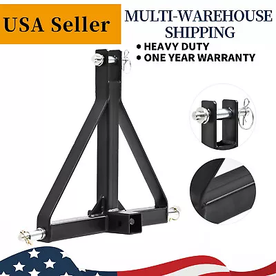 3 Point 3 Pt Trailer Hitch Tow Drawbar Adapter 2'' Receiver For Category 1 Cat 1 • $42.34