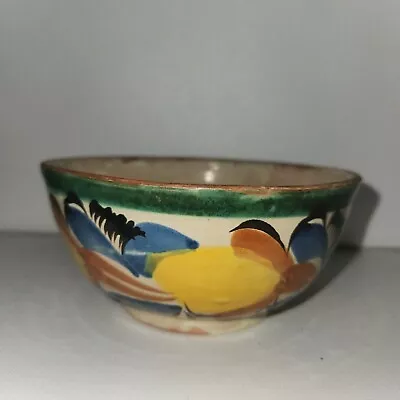 Vintage Hand Painted Mexican Folk Art Pottery Bowl~5.5  • $22.95