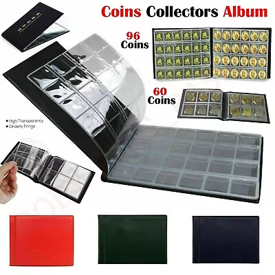 60/96/240 Coins Book Album Folder For Collection Storage Money Penny 50p Coin • £4.99