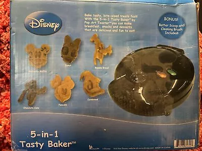 Tasty Baker 5-in-1 Mickey Mouse Waffle Maker Disney Character Shaped Baked Goods • $59.95