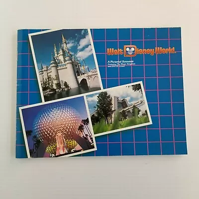 Vintage 1986 Walt Disney World Souvenir Picture Book Magic Kingdom Epcot Center • $9.99