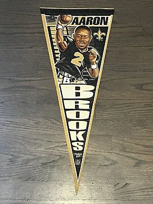 Vintage Aaron Brooks New Orleans Saints NFL Pennant Wincraft • $25