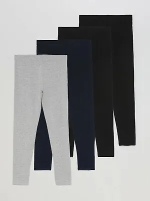 Ladies Ex M&s  New Plain Leggings Viscose Elasticated Waiste - 03-04-05 • £6.99