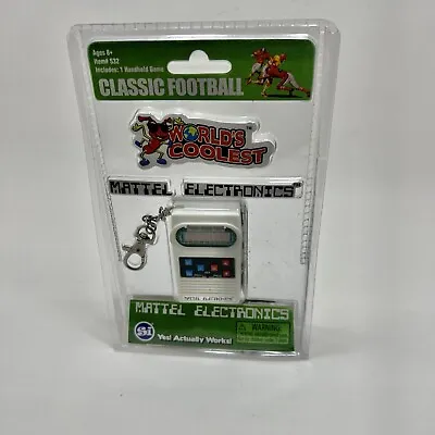 Mattel Classic Football Electronics Game Smallest Handheld Worlds Coolest 2016 • $14.99