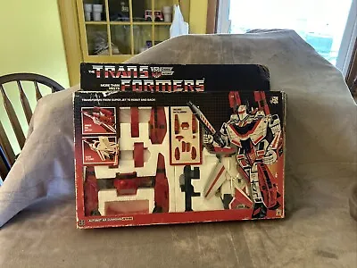 1984 Vintage Transformers Jetfire G1 Robot Figure Bandai Japan W/ Battle Armor  • $350