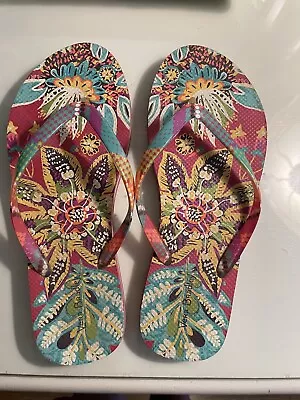 Vera Bradley Rio Women’s Flip Flop Sandals Size 7-8 Beach Pool Summer • $3.50