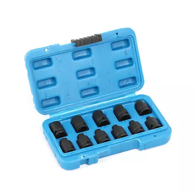 11pc 3/8  Inch Square Drive Pipe Plug Socket Set Tapered Male And Female Socket • $28.79