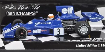 1974 Minichamps 1/43 Tyrrell Ford 007/1 Sweden 3 Jody Scheckter • $106.97
