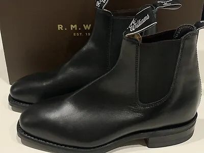 NEW RM Williams Comfort Craftsman Black Yearling Mens Boots Dress Shoes US5 • $369