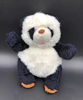 Vintage Small Panda Bear Plush Soft Toy 8” High Comforter Preloved Cuddly Teddy • £8.99