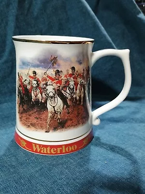 DANBURY MINT BONE CHINA TANKARD - WATERLOO - Great Battles Collection • £16.99