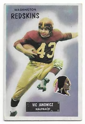 VIC JANOWICZ 1955 Bowman Card #133 Washington Redskins Football EX • $16