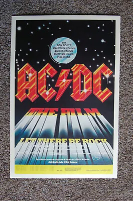 $4 • Buy AC/DC Let There Be Rock 1982 Concert Movie Poster #2--