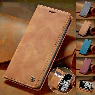 For Samsung Galaxy S24 S23 S22 Ultra Plus S21 S20 FE Flip Leather Wallet Case • £7.99