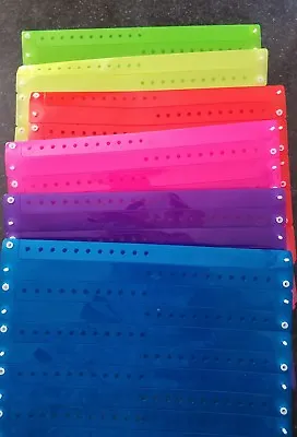 60 3/4   Assorted Bright  Plastic/vinyl Translucent Wristbands Event Wristbands • $16.99