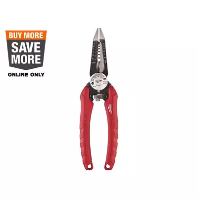 Milwaukee 7.75 In Wire Stripper 6 In 1 Pliers Tool Needle Nose Cutting Stripping • $22.99