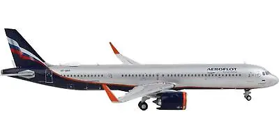 Airbus A321neo Commercial Aircraft Aeroflot Silver Metallic With Dark Blue Tail • $55.99