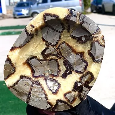 2.64LB Natural Beautiful Septarian Heart-shaped Bowl Quartz Crystal Healing • $10.50