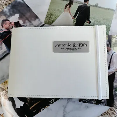 $32 • Buy Personalised Wedding Brag Album - White 5x7 - Made To Order Custom Gift