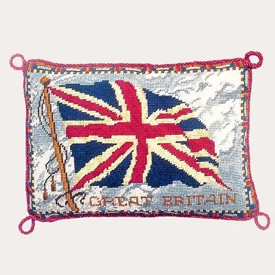 EHRMAN  ALBION CANDACE BAHOUTH Needlepoint Tapestry Kit RARE GB Union Jack Flag • £115