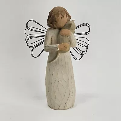 Willow Tree  With Affection  Angel Holding Cat 5.25  Figurine 2003 - Demdaco • $8