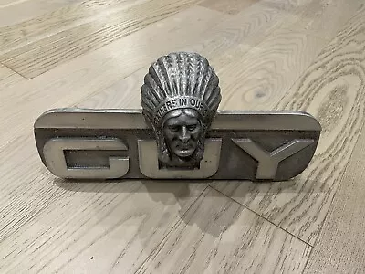 Guy Motors Truck Commercial Bus Lorry Coach Badge - Indian Chief Emblem • £125