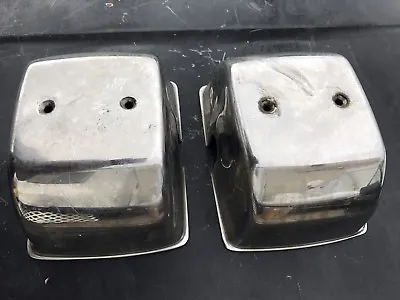 (2) Morse Marine Helm Dual Twin Control Levers Shifter Throttle Cover Stainless • $225