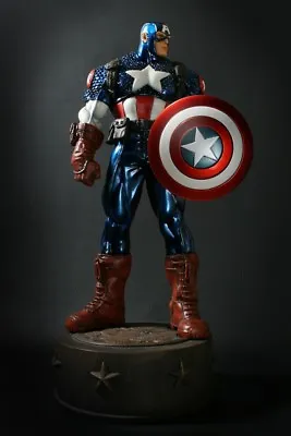 Ultimate Captain America Metallic Variant Statue 314/1380 Signed Randy Bowen NEW • $523.88