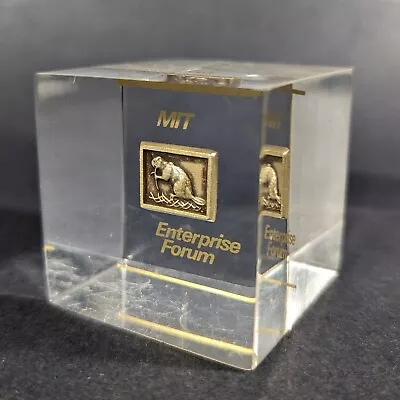 Massachusetts Institute Of Technology Paperweight MIT Glass Enterprise Forum • $34.98